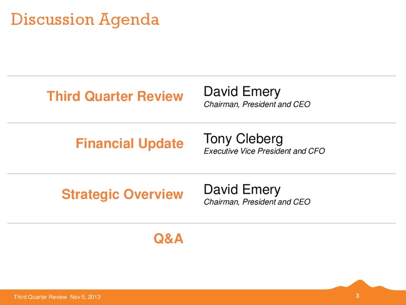 Q3 2013 EARNINGS CALL – Black Hills Corporation – slide 2