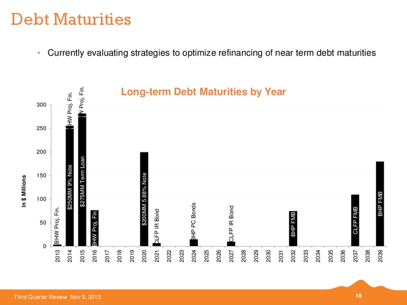 Q3 2013 EARNINGS CALL – Black Hills Corporation – slide 17