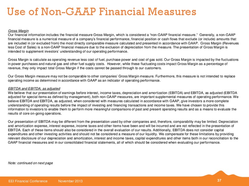 EEI FINANCIAL CONFERENCE – Black Hills Corporation – slide 36