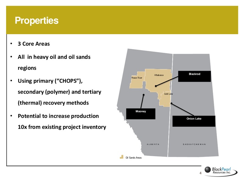 INVESTOR PRESENTATION – Blackpearl Resources, Inc. – slide 3