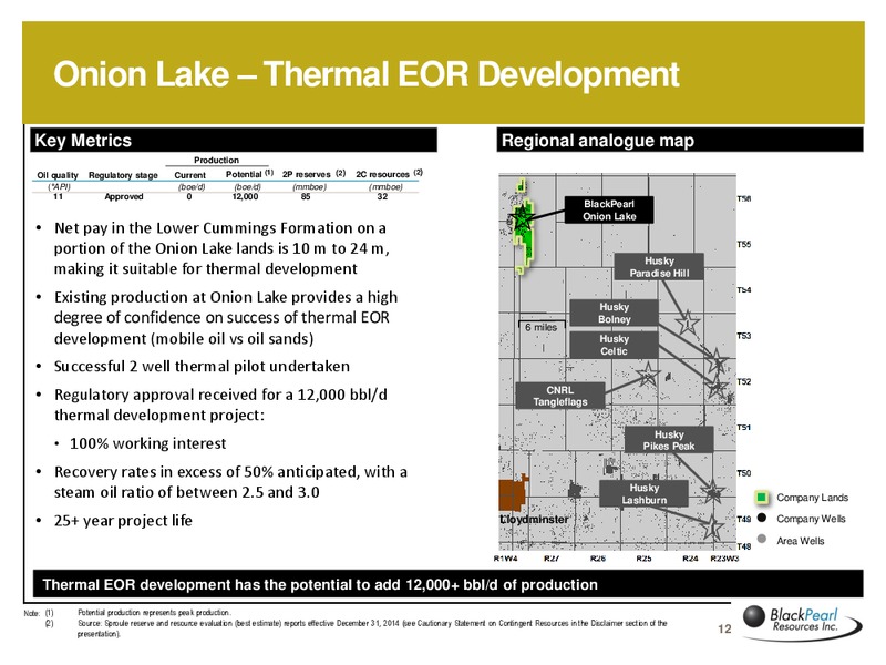 INVESTOR PRESENTATION – Blackpearl Resources, Inc. – slide 11