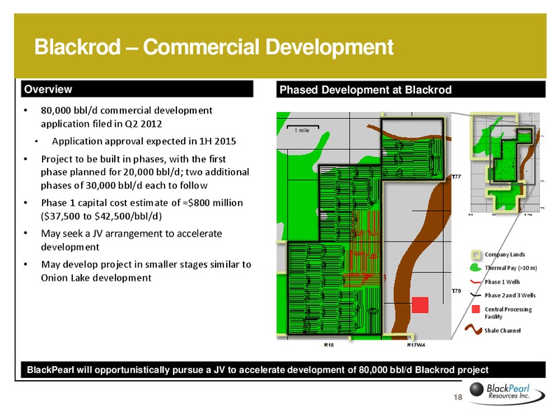 INVESTOR PRESENTATION – Blackpearl Resources, Inc. – slide 17
