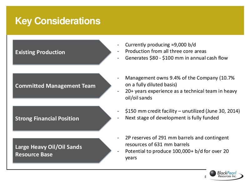 Corporate Presentation – Blackpearl Resources, Inc. – slide 4