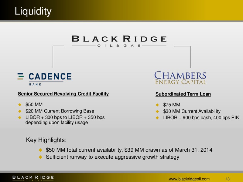 Marcum Microcap Conference – Black Ridge Oil & Gas, Inc. – slide 12