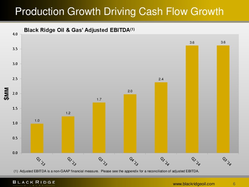 MIDWEST INVESTMENT CONFERENCE – Black Ridge Oil & Gas, Inc. – slide 5