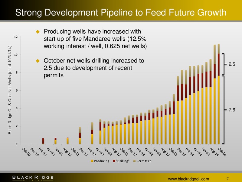 MIDWEST INVESTMENT CONFERENCE – Black Ridge Oil & Gas, Inc. – slide 6