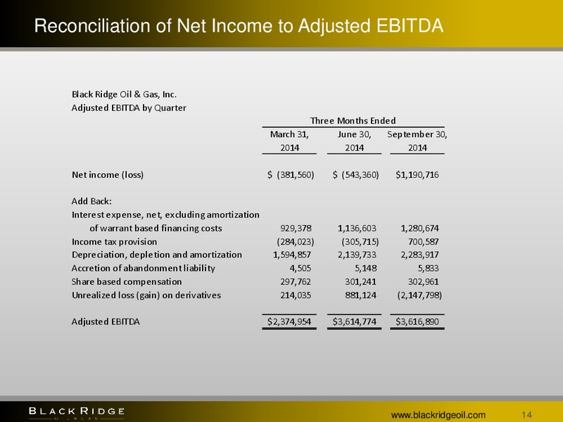EnerCom The Oil and Services Conference – Black Ridge Oil & Gas, Inc. – slide 13