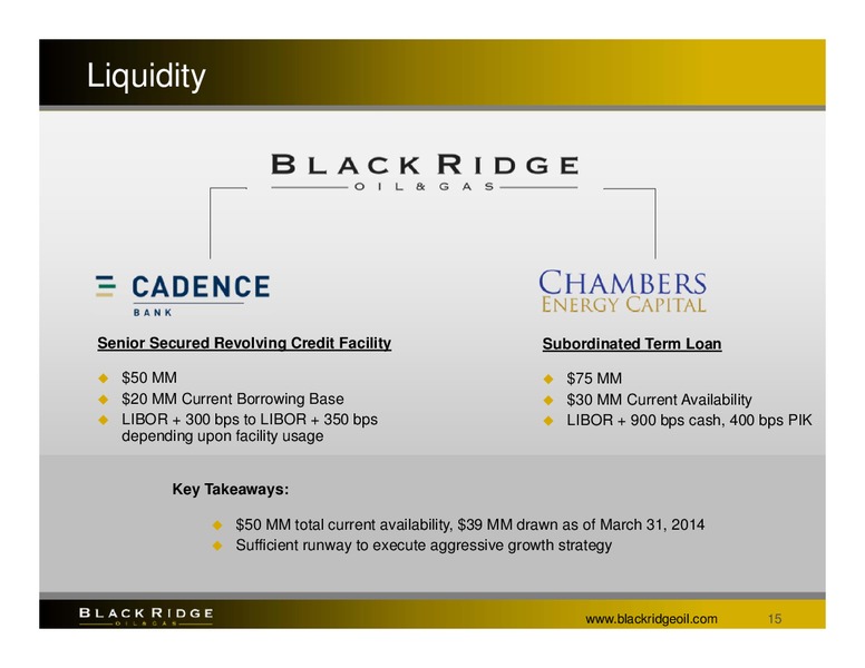 Undiscovered Equities Conference – Black Ridge Oil & Gas, Inc. – slide 14