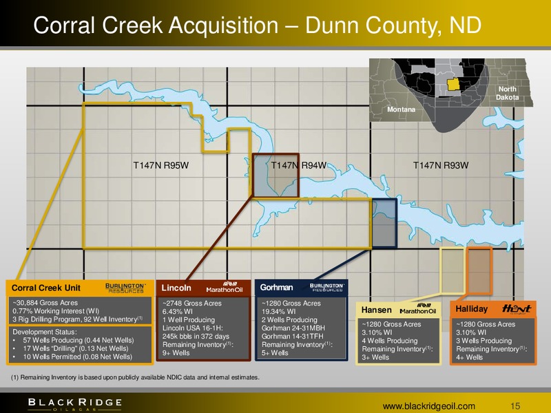 Investor Presentation – Black Ridge Oil & Gas, Inc. – slide 14