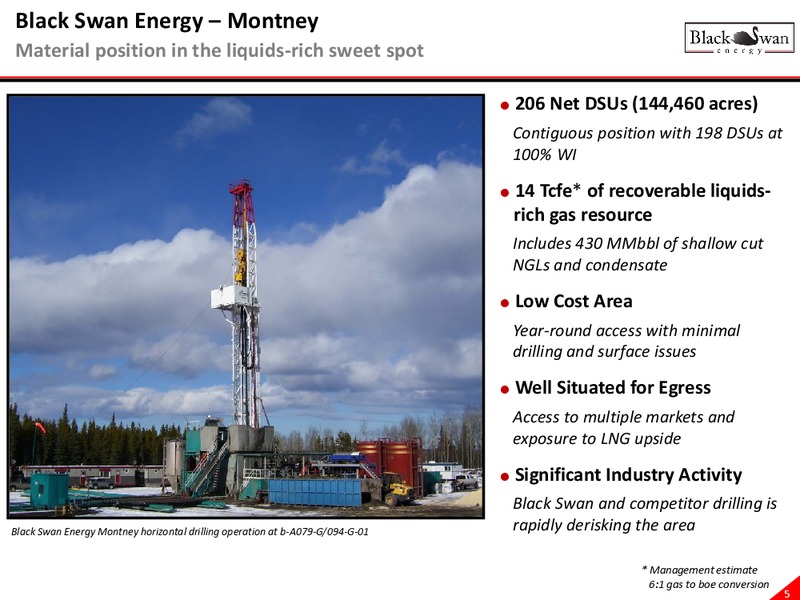 CORPORATE PRESENTATION – Black Swan Energy Ltd. – slide 4