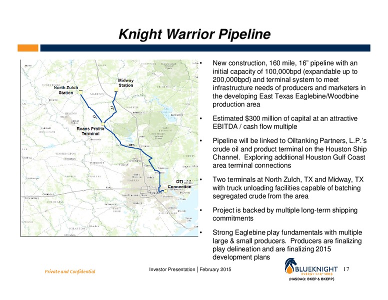 February 2015 Investor Presentation – Blueknight Energy Partners, L.P. – slide 16