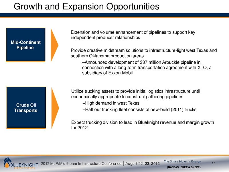 CITI 2012 MLP MIDSTREAM INFRASTRUCTURE CONFERENCE – Blueknight Energy Partners, L.P. – slide 16