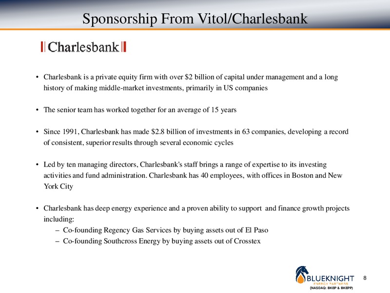 2011 PIPELINE MLP AND E&P SERVICES & UTILITY SYMPOSIUM – Blueknight Energy Partners, L.P. – slide 7