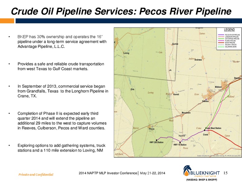 2014 NAPTP MLP Investor Conference – Blueknight Energy Partners, L.P. – slide 14