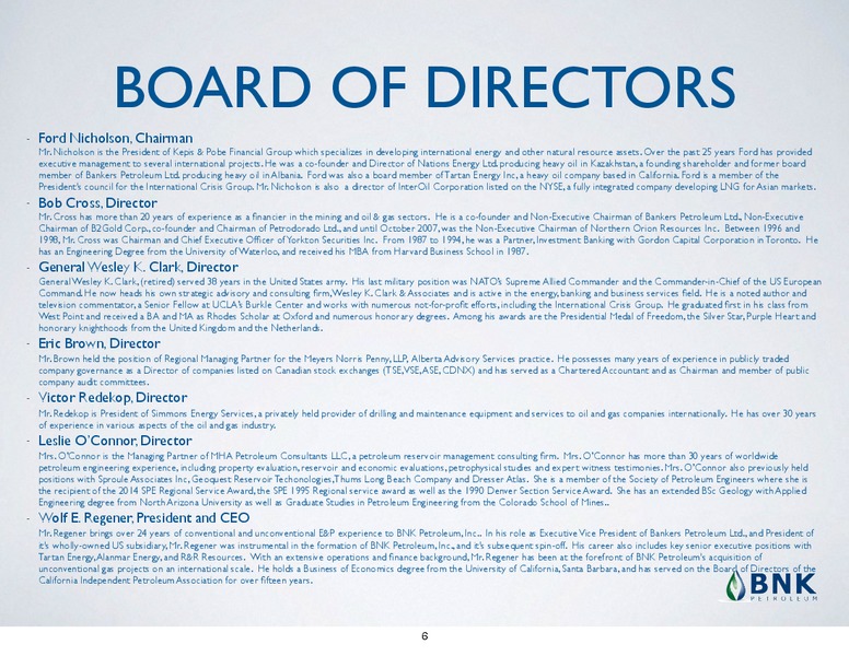 Corporate Presentation – BNK Petroleum Inc. – slide 4