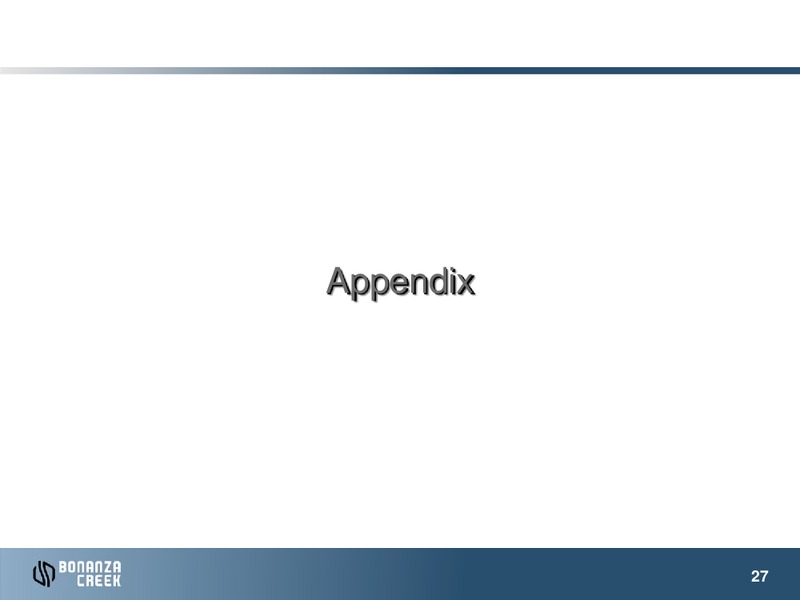 January 2014 Investor Presentation – Bonanza Creek Energy, Inc. – slide 26