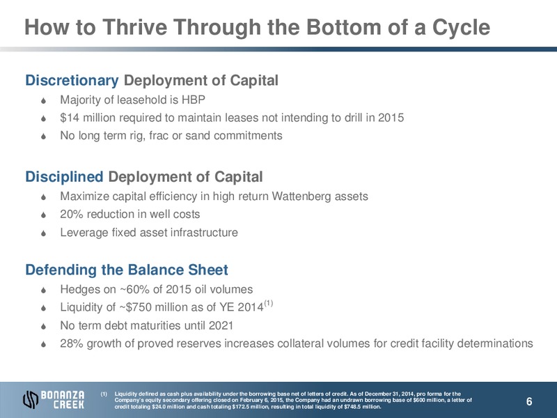 IPAA OGIS NEW YORK – Bonanza Creek Energy, Inc. – slide 5