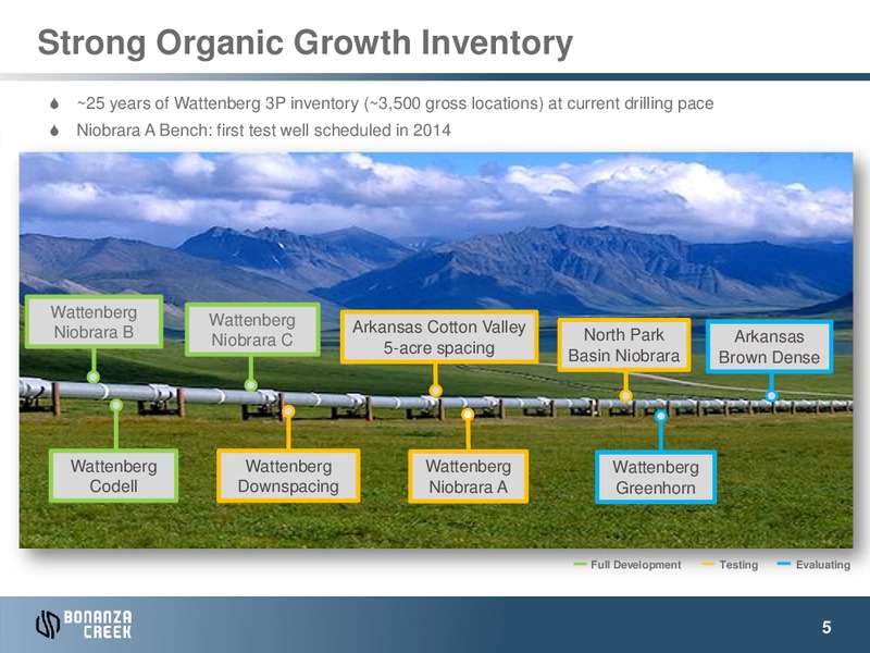 August 2014 Investor Presentation – Bonanza Creek Energy, Inc. – slide 4