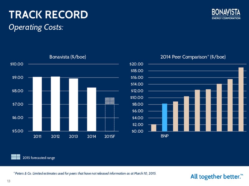 INVESTOR PRESENTATION – Bonavista Energy Corp – slide 12