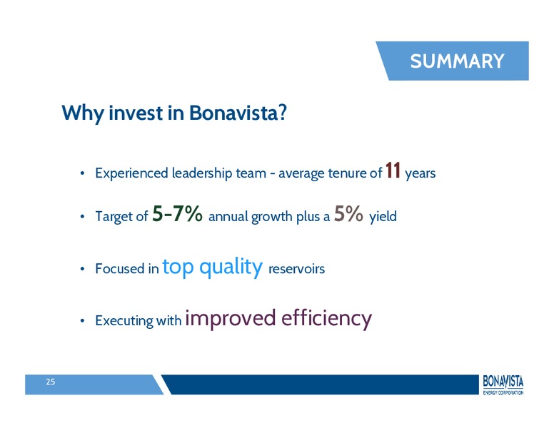 INVESTOR PRESENTATION – Bonavista Energy Corp – slide 24
