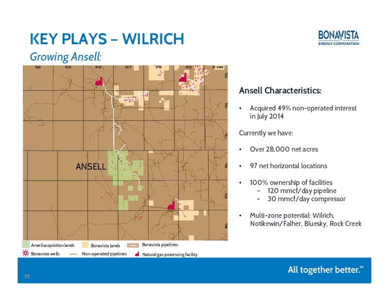 INVESTOR PRESENTATION – Bonavista Energy Corp – slide 18