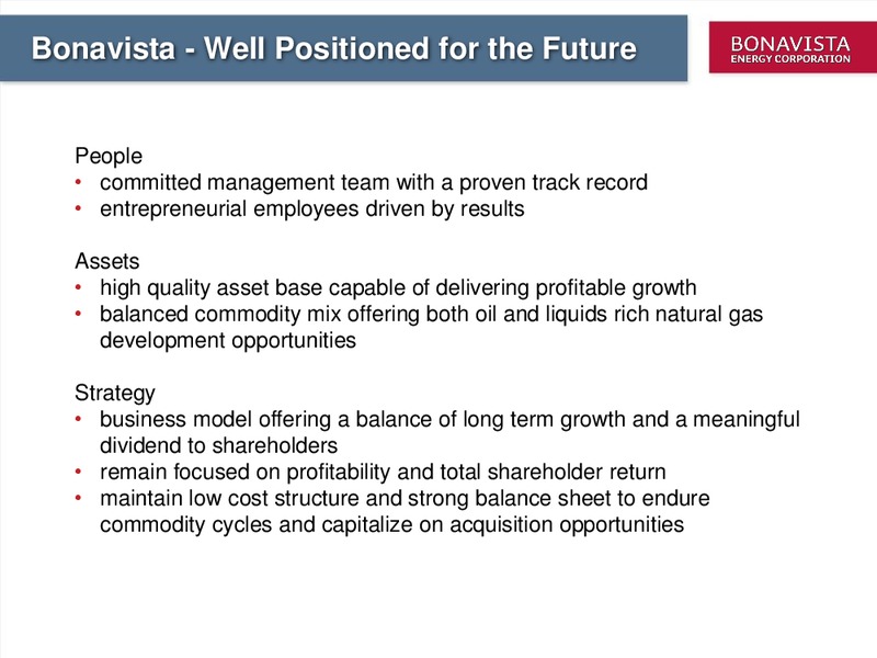 PETERS 2011 NORTH AMERICAN OIL & GAS CONFERENCE – Bonavista Energy Corp – slide 38