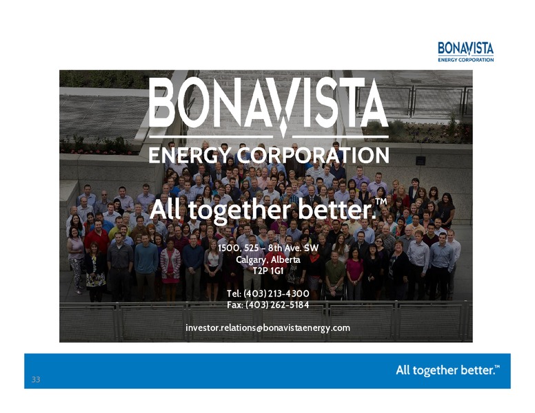 Investor Presentation – Bonavista Energy Corp – slide 32