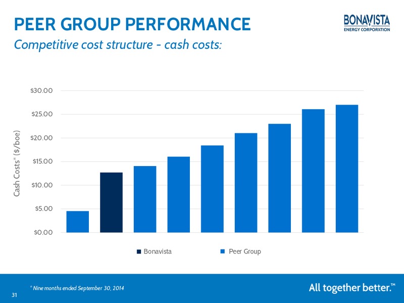 NOVEMBER 2014 ANALYST DAY – Bonavista Energy Corp – slide 30