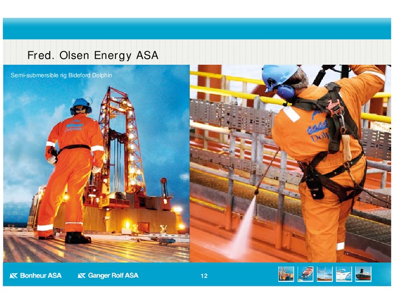 Q4 2011 EARNINGS CALL – Bonheur Asa – slide 12
