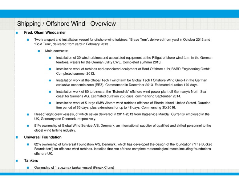 Q4 2013 EARNINGS CALL – Bonheur Asa – slide 28