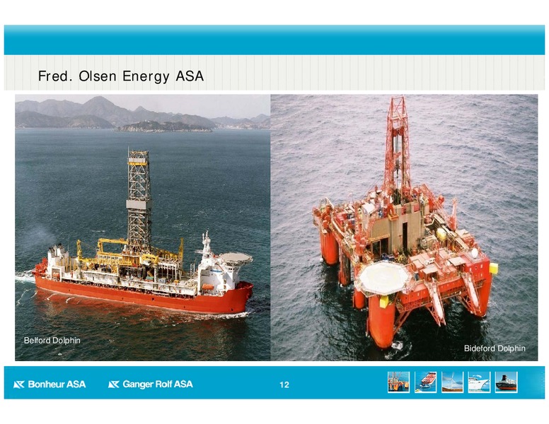 Q1 2013 EARNINGS CALL – Bonheur Asa – slide 12