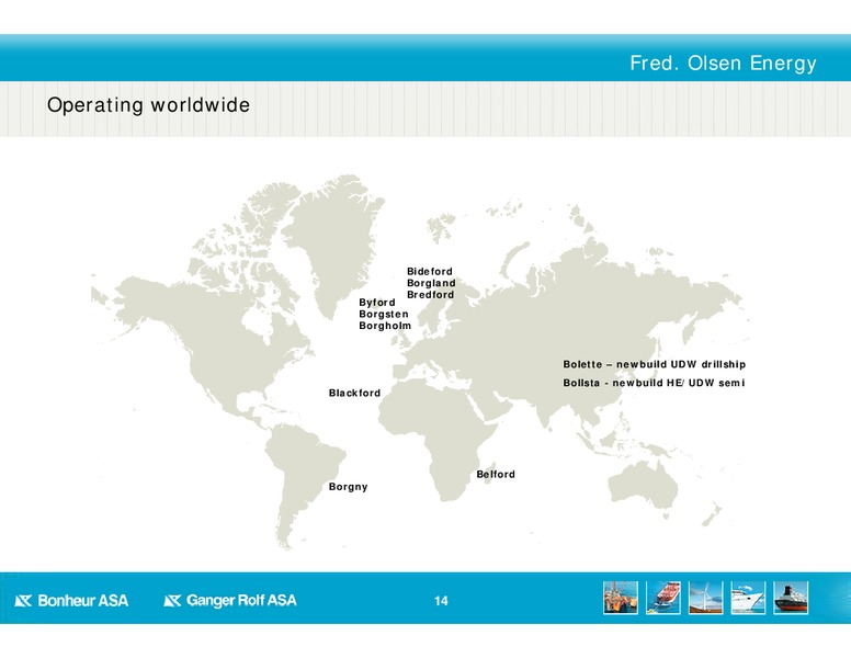 Q3 2013 EARNINGS – Bonheur Asa – slide 14