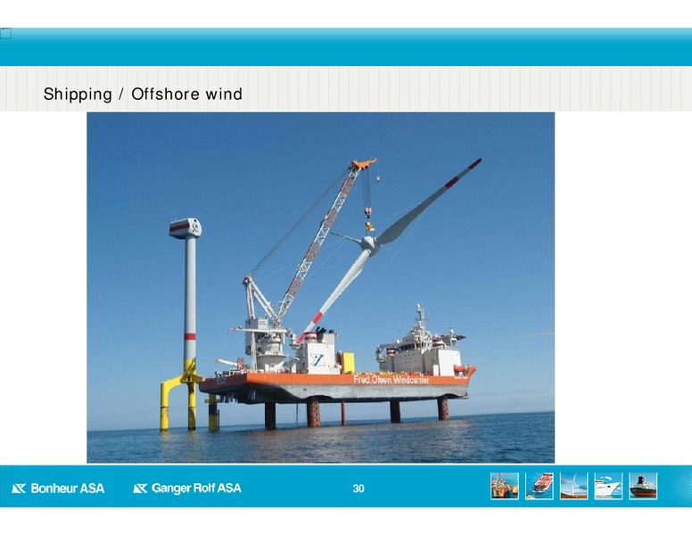 Q3 2013 EARNINGS – Bonheur Asa – slide 30