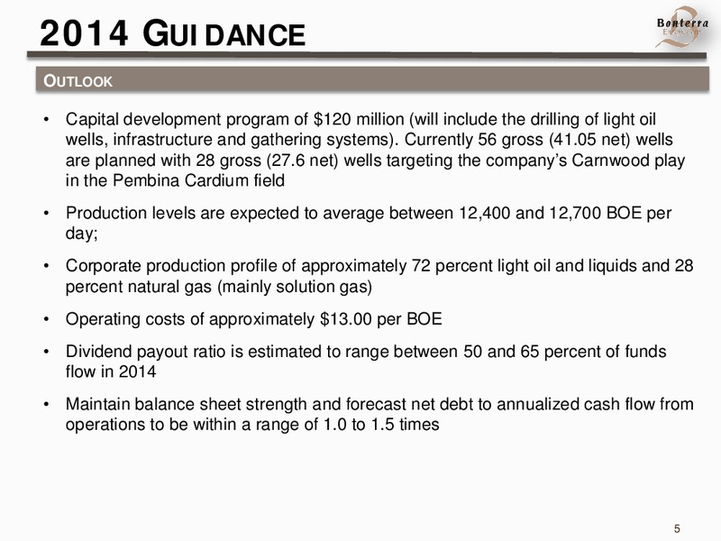 INVESTOR UPDATE – Bonterra Energy Corp – slide 4