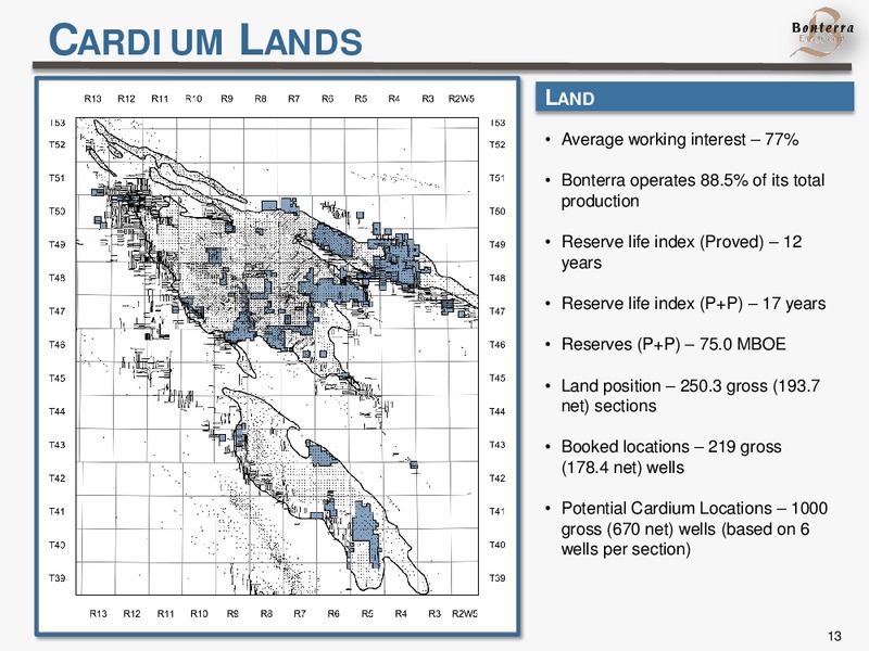 September 2014 Presentation – Bonterra Energy Corp – slide 13