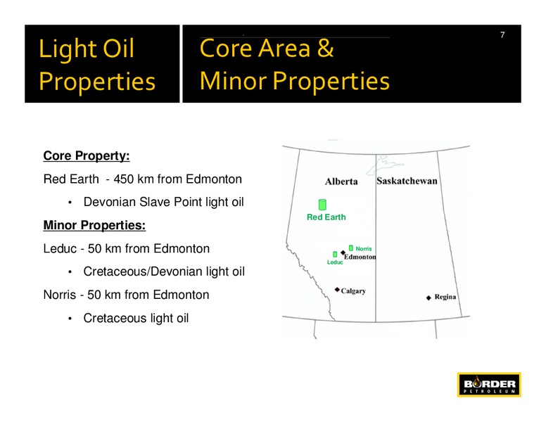 Corporate Presentation – Border Petroleum Corp – slide 6