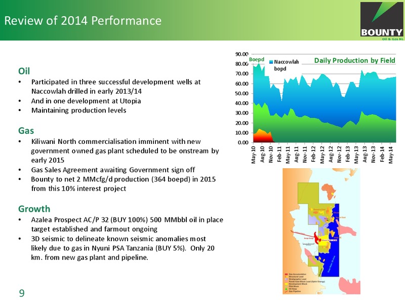 CEO's Presentation – Bounty Oil & Gas Nl – slide 7