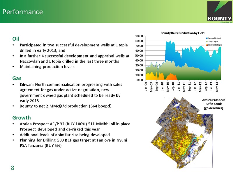 Bounty Oil & Gas NL Annual General Meeting – Bounty Oil & Gas Nl – slide 8