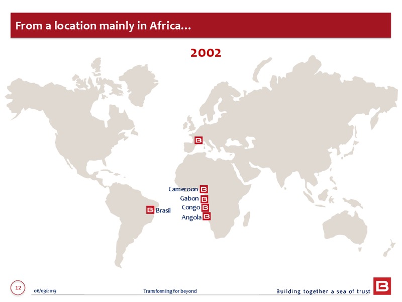 2012 ANNUAL RESULTS – Bourbon – slide 12