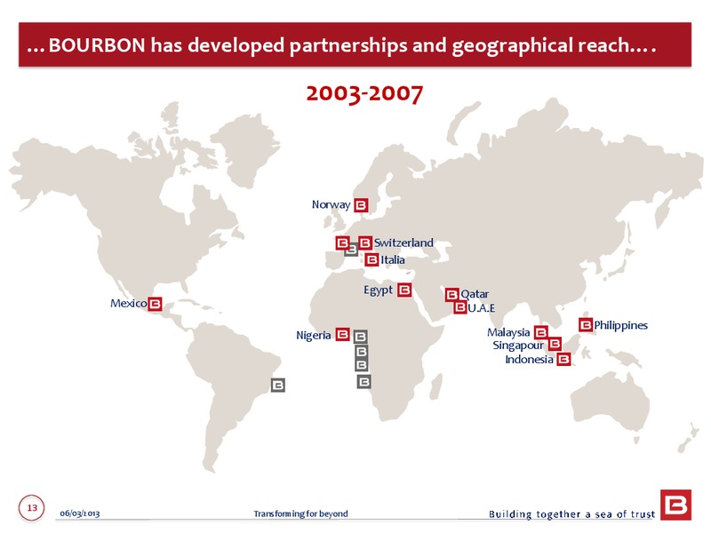 2012 ANNUAL RESULTS – Bourbon – slide 13