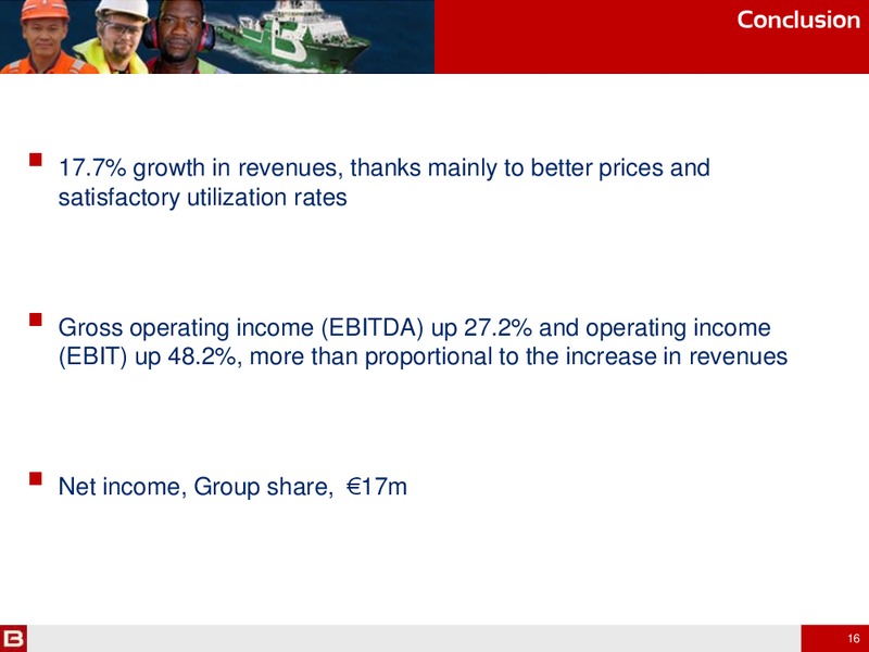 H1 2012 RESULTS – Bourbon – slide 16
