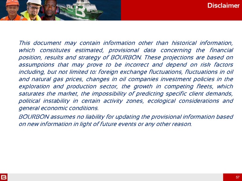 H1 2012 RESULTS – Bourbon – slide 57