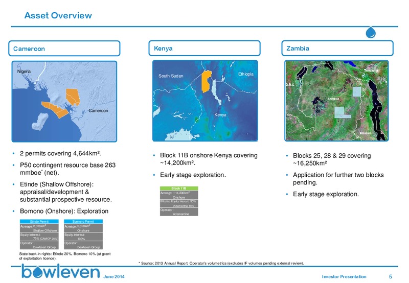 INVESTOR PRESENTATION – Bowleven Plc – slide 4
