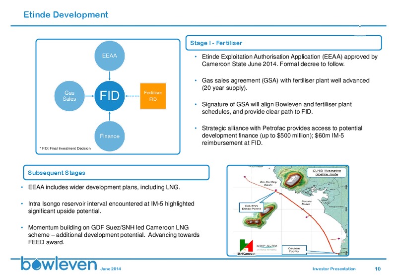 INVESTOR PRESENTATION – Bowleven Plc – slide 9