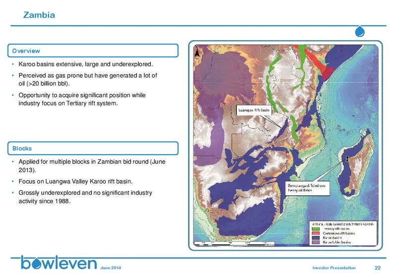 INVESTOR PRESENTATION – Bowleven Plc – slide 21