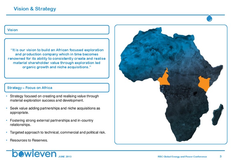 RBC Conference – Bowleven Plc – slide 2