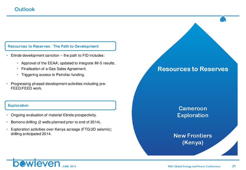 RBC Conference – Bowleven Plc – slide 20