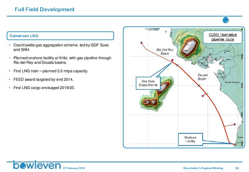 SHAREHOLDERS REGIONAL MEETING – Bowleven Plc – slide 13