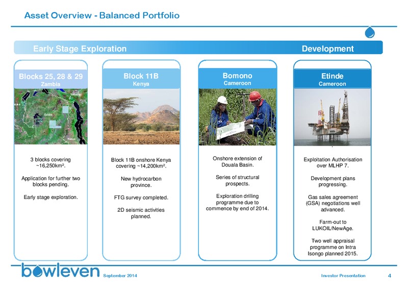 SHAREHOLDERS' REGIONAL MEETING – Bowleven Plc – slide 3