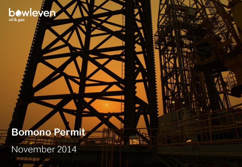 Bomono Permit – Bowleven Plc – slide 1